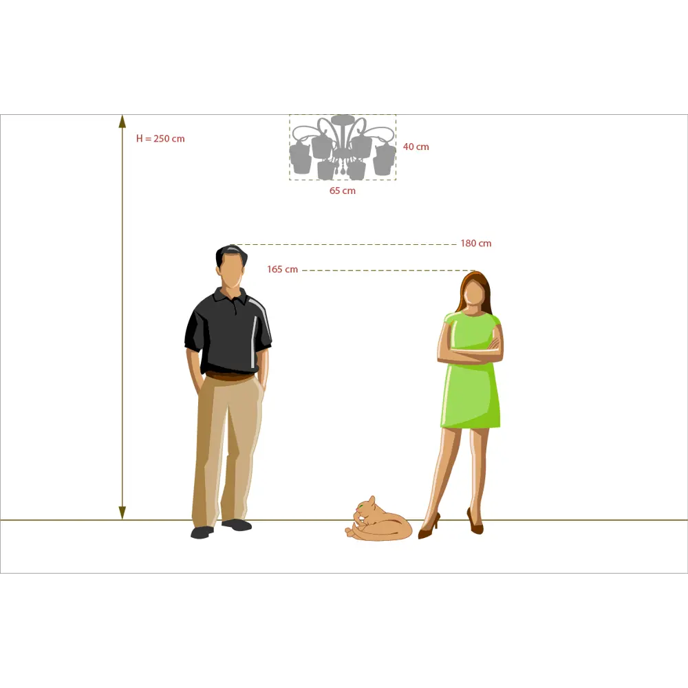 Люстра Блеск 8xE27x60 Вт металл/стекло цвет никель/белый MW-Light STLM-2100436 - Вид №8