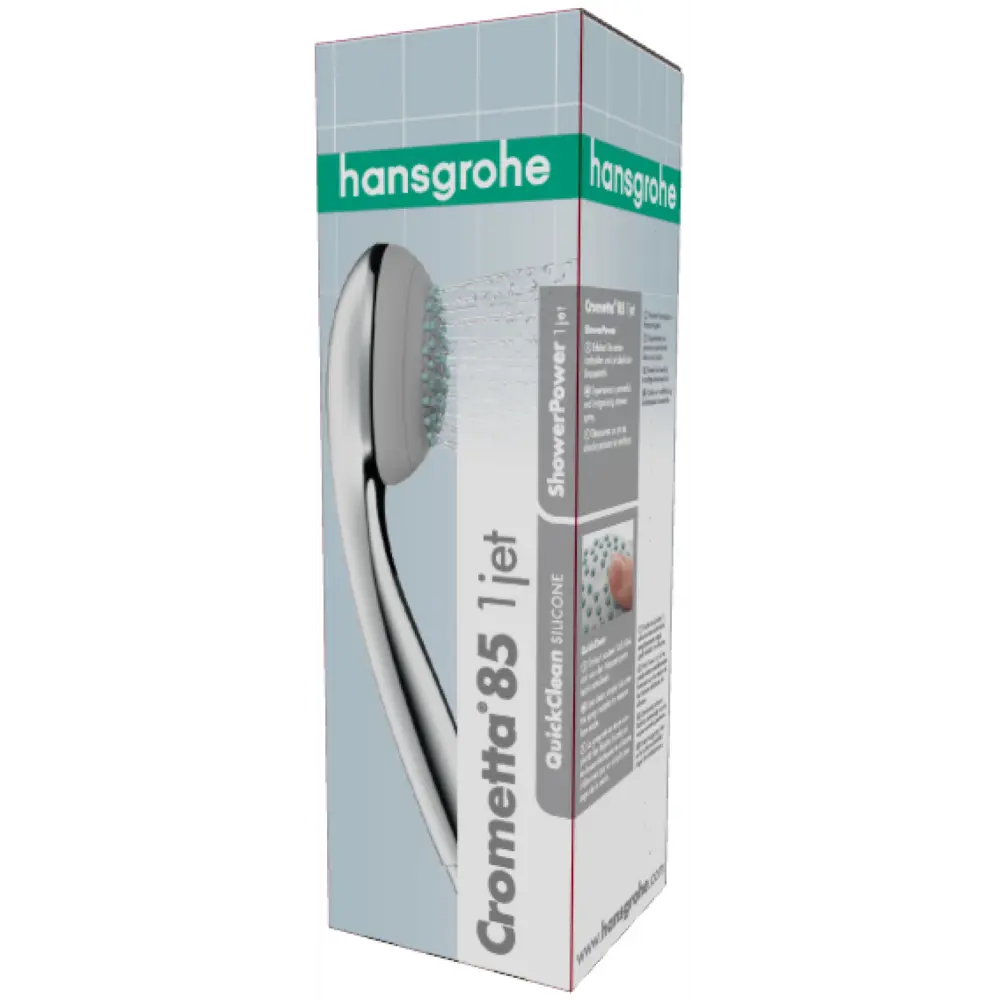 Лейка для душа Hansgrohe Crometta 1 режим цвет хром Crometta 85 STLM-2059887 - Вид №8