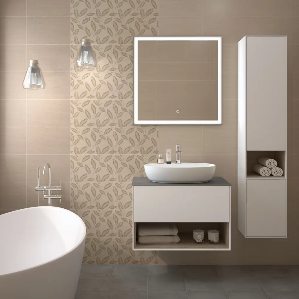 Плитка настенная Kerama Marazzi Авеллино 25x40 см 1.1 м² цвет светло-бежевый Авеллано STLM-2054304 - Вид №4