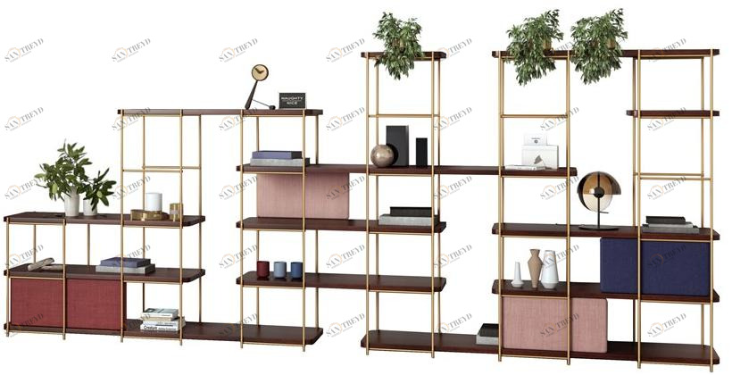 Momocca Самонесущий двухсторонний книжный шкаф Julia Je10