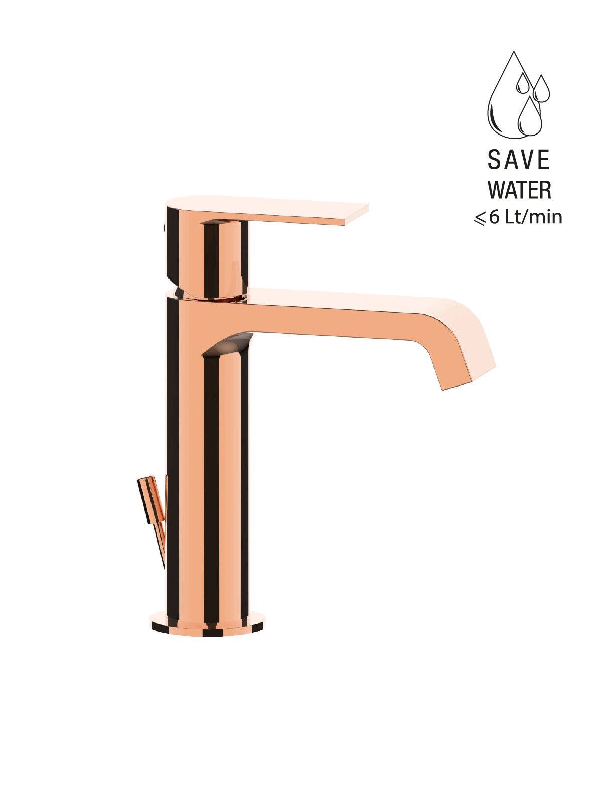 Однорычажный смеситель для раковины со сливом Rubinetterie Frattini Птолемей ARCH-00075842 - Вид №16