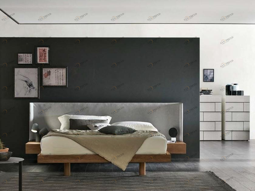 Gruppo Tomasella Двуспальная кровать со встроенными прикроватными тумбочками sun-id-1507713