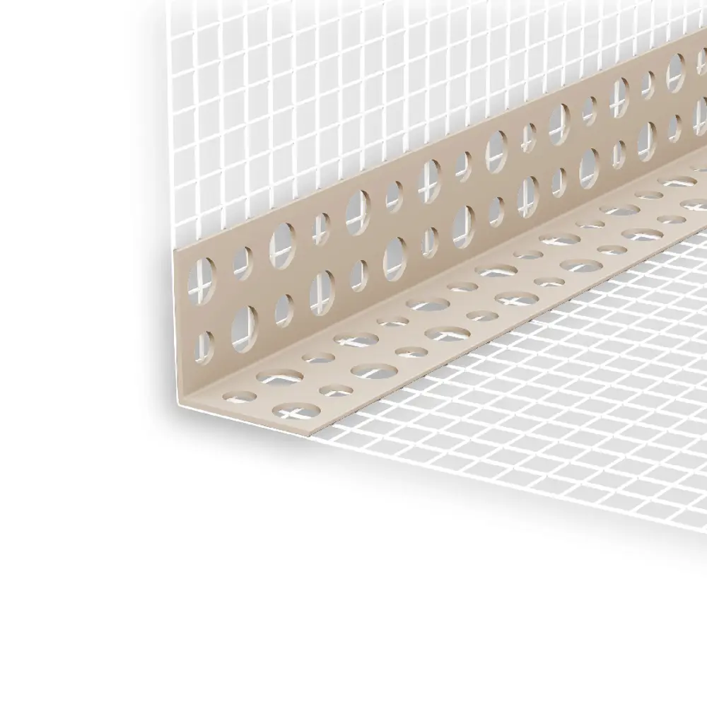 Угол штукатурный ПВХ с сеткой 150x3000 мм Santreyd STLM-2011150