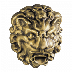 G99-22GM Фонтан встраиваемый в стену в виде головы льва (средний размер) Thg-paris Голова льва Бронза