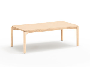 Журнальный столик из шпона и твердой древесины каучука