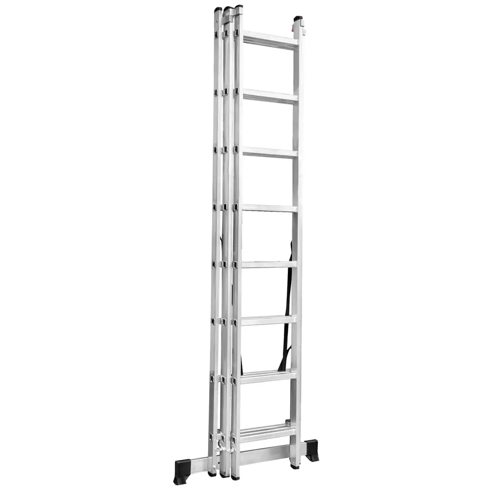 Лестница раскладная выдвижная 3-секционная Standers до 4.75 м 8 ступеней STLM-2128620 - Вид №3