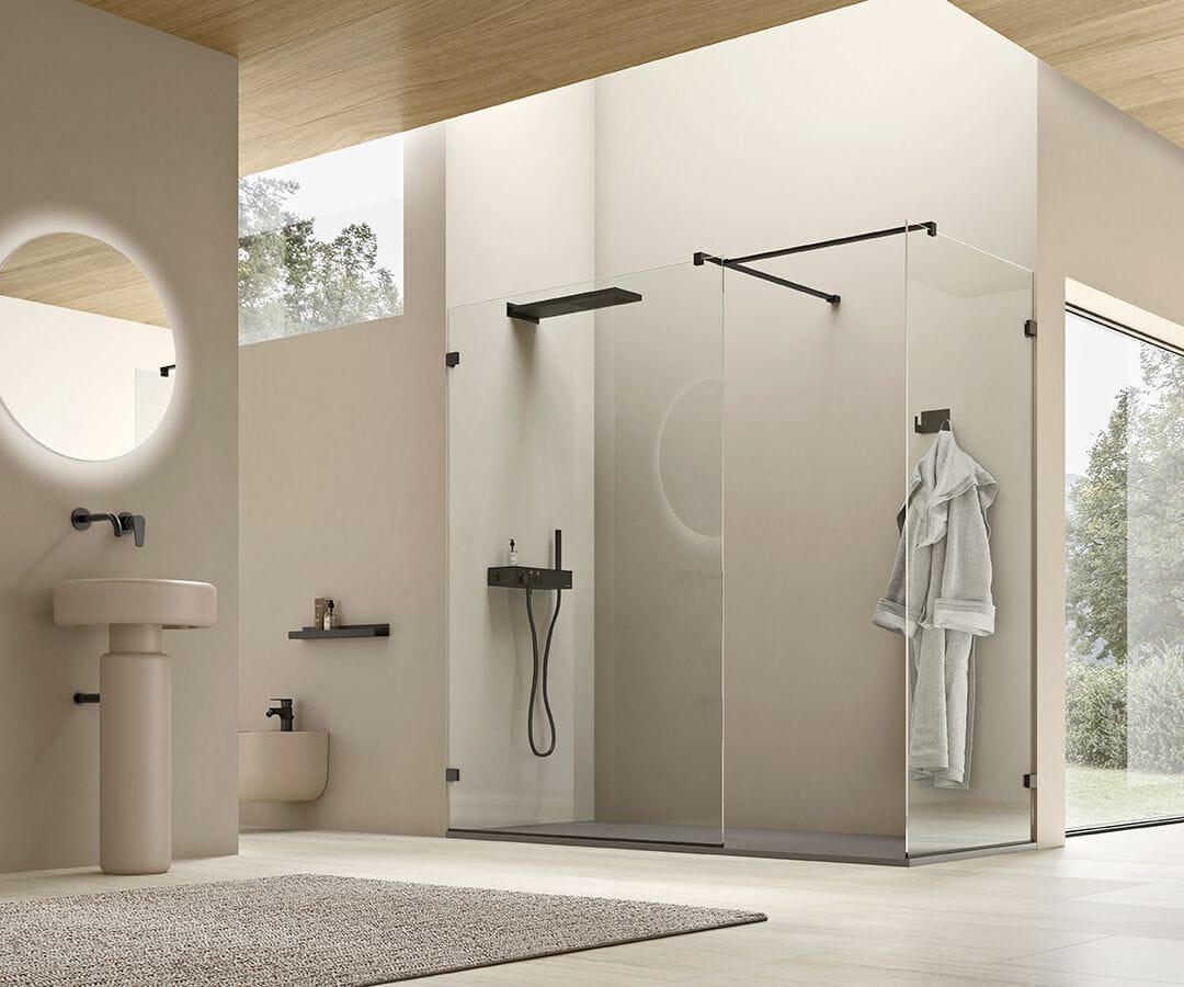 Стеклянная прямоугольная душевая кабина Gruppo Geromin Lume ARCH-00020923 - Вид №1