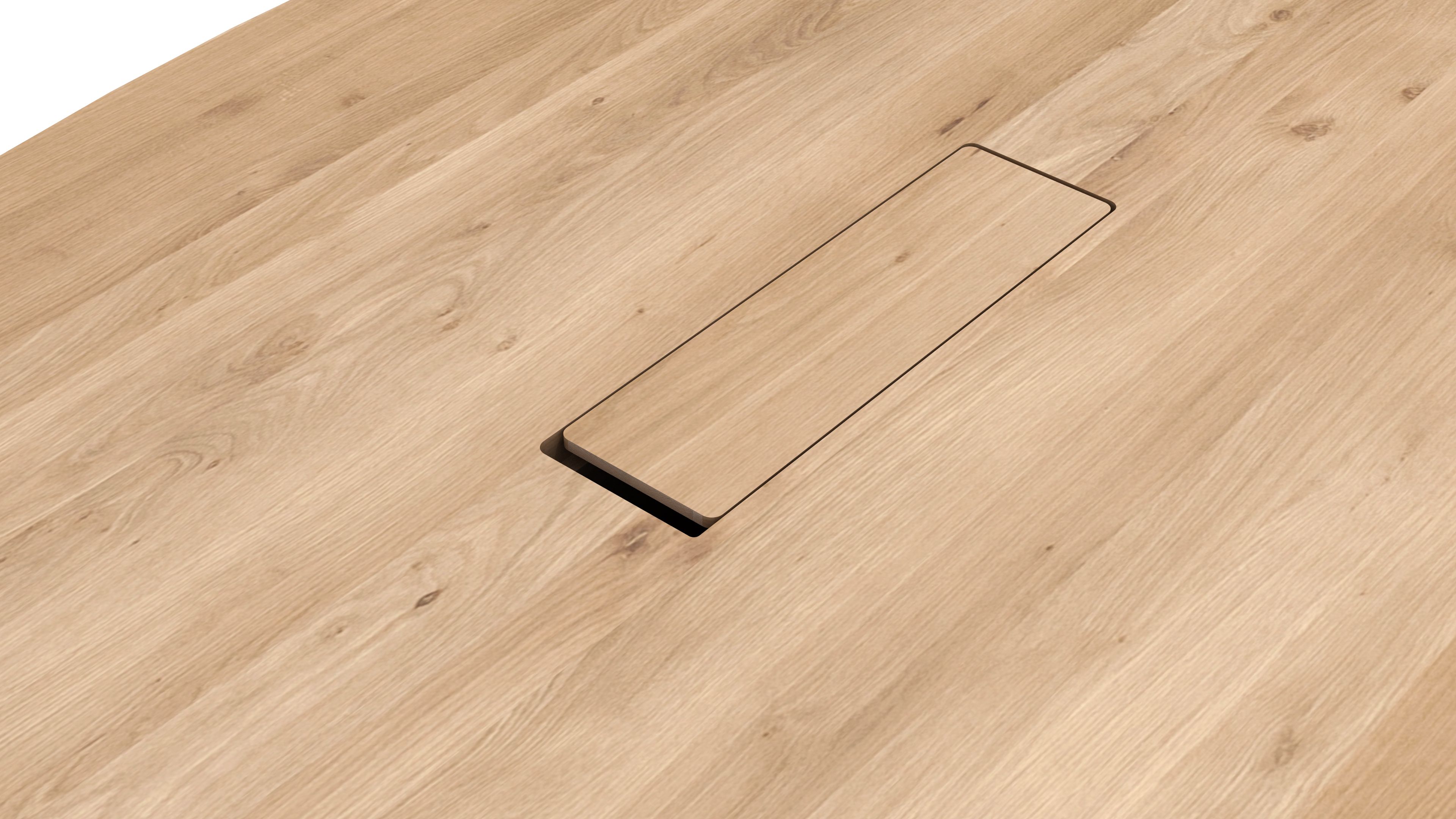 Овальный стол для совещаний из дуба с системой люверсов Ethnicraft Mikado ARCH-00032325 - Вид №4