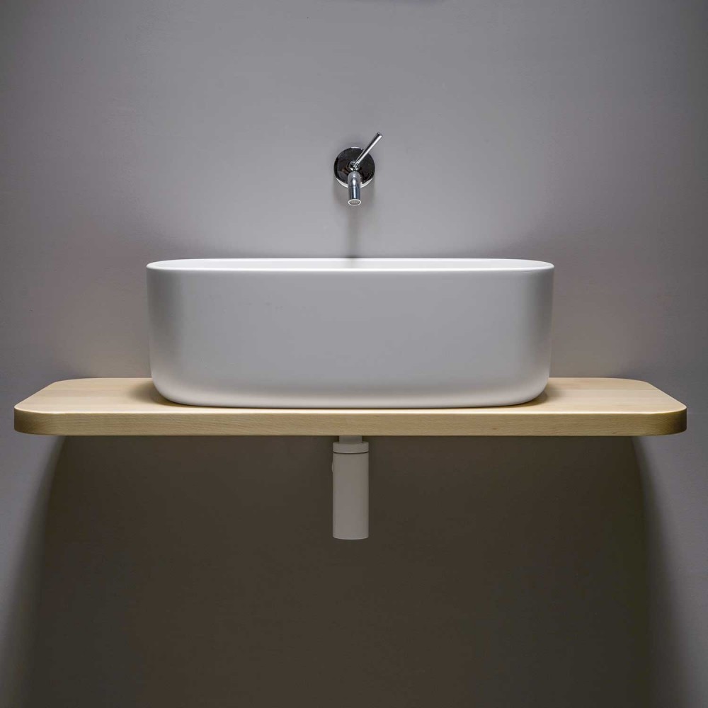 EVLACPCOU Подвесная раковина настенная прямоугольная EVER Life Design  белая  - Вид №3