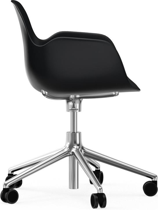 606142 Кресло Swivel 5W Gaslift Alu Black Normann Copenhagen Form - Вид №2
