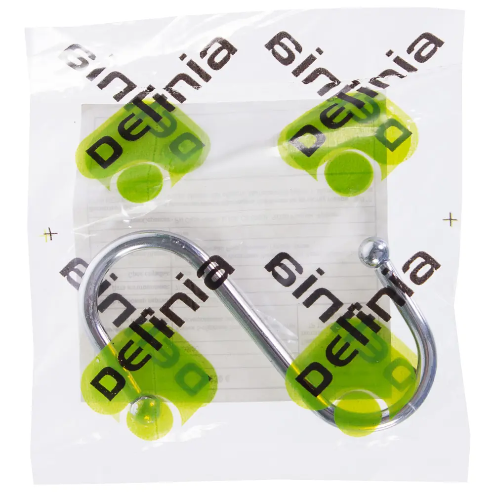 Крючок Delinia 6x3.5 см сталь цвет хром STLM-2047030 - Вид №3