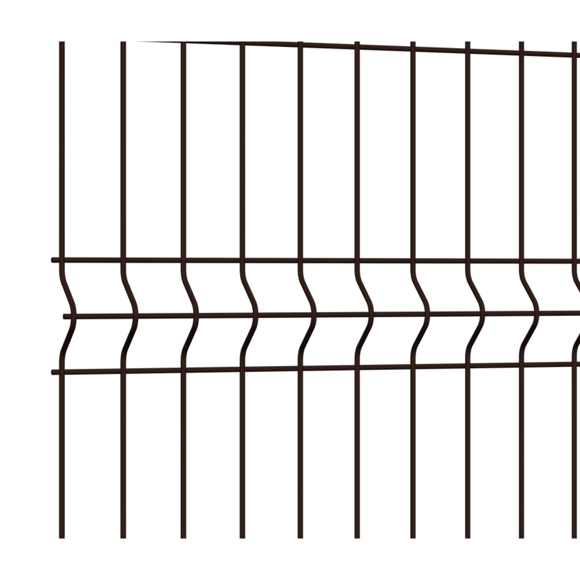81990725 3D панель Light для забора 1.53х2.5 м оцинкованная сталь коричневый Santreyd  - Вид №1