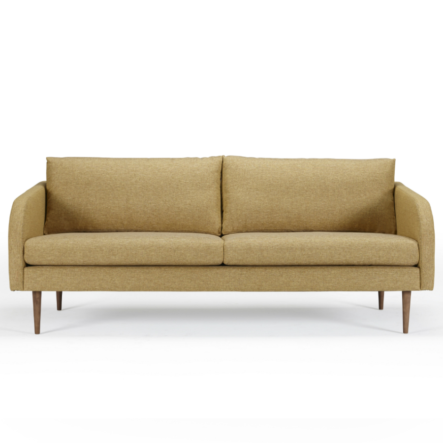 Диван трехместный Hugo с ножками из дуба/ореха, песочный Kragelund 37003248241 - Вид №1