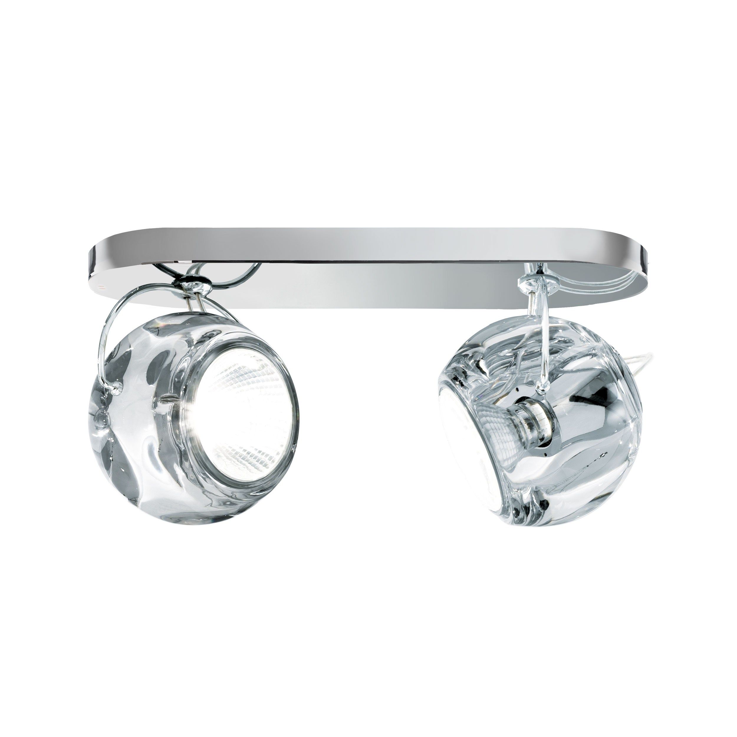 Хромированный металлический настенный светильник Fabbian Beluga Colour ARCH-00100367 - Вид №2