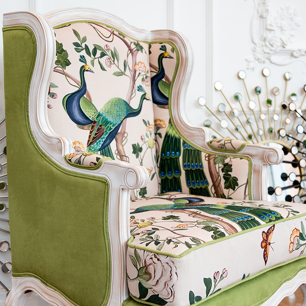 21060731 Кресло «Индокитайский зелёный павлин» Object Desire  - Вид №10