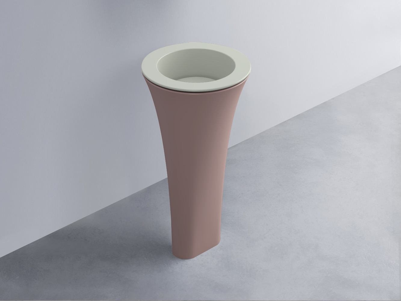 AMLA45-PM+AMPILT-PM+AMCOLT-CP Раковина Amedeo Tondo отдельностоящая cielo Enjoy + Amedeo Ceramica Cielo