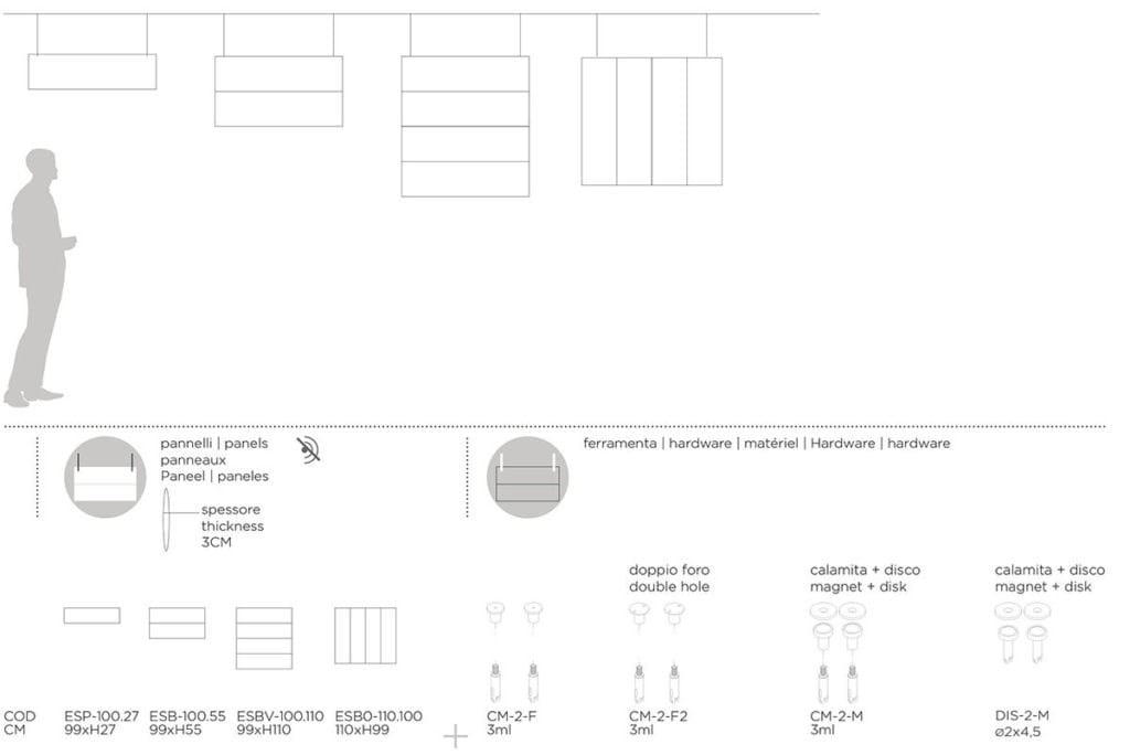 Акустическая панель из полиэфирного волокна Slalom ECOrange ARCH-00003368 - Вид №4