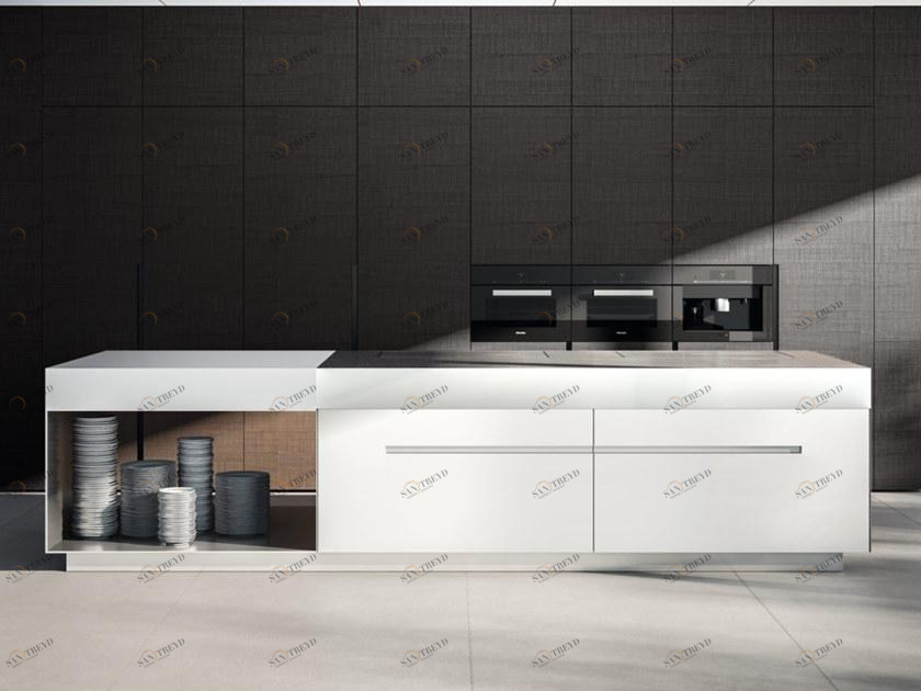 Elmar Отдельностоящий кухонный модуль из стали и дерева с ящиками @home sun-id-1476886