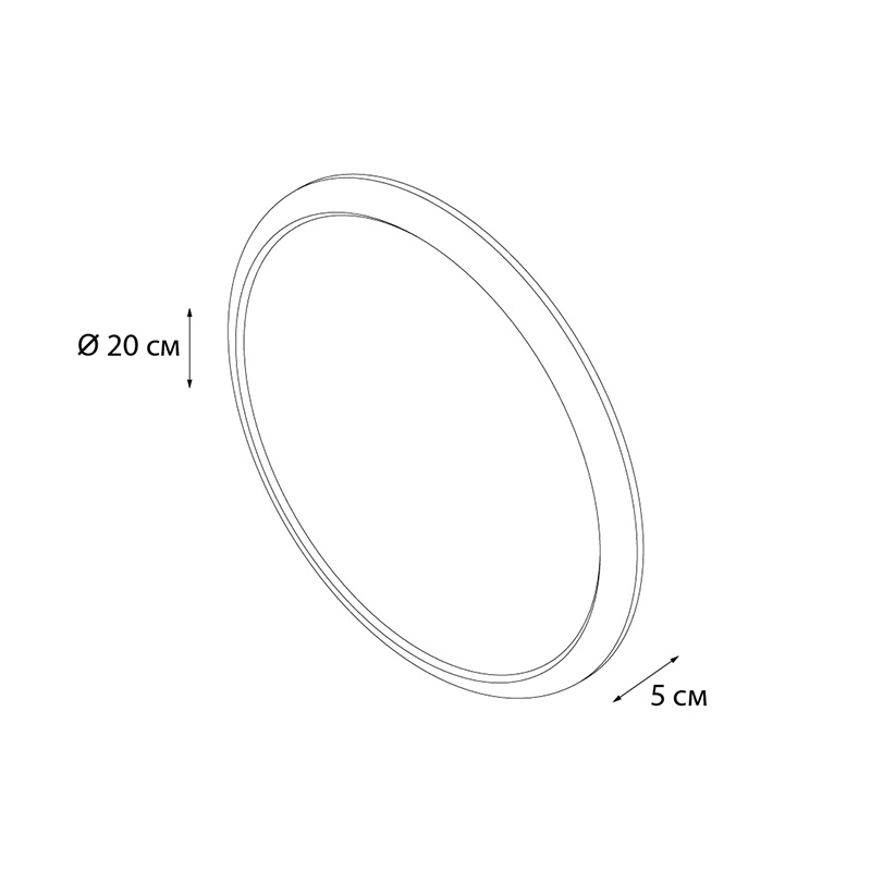 Зеркало косметическое D19,5 Grampus ПЛАСТИК GR7092 - Вид №2
