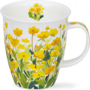 10649778 Dunoon Кружка Dunoon "Луговые лютики.Невис" 480мл Фарфор костяной