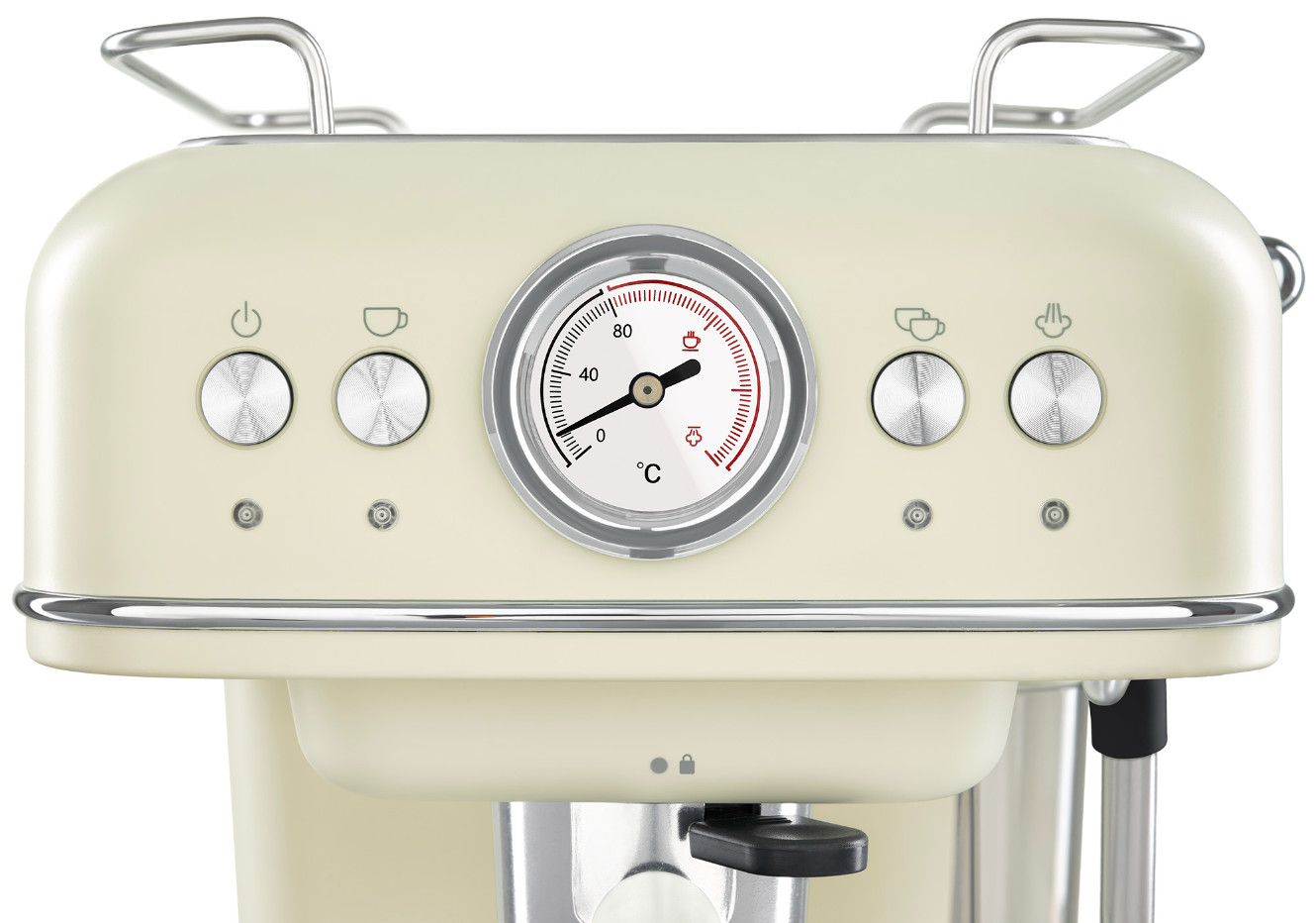 9130743 Кофеварка рожковая Tesler ECM-245 BEIGE бежевый STDN-0125325 - Вид №5