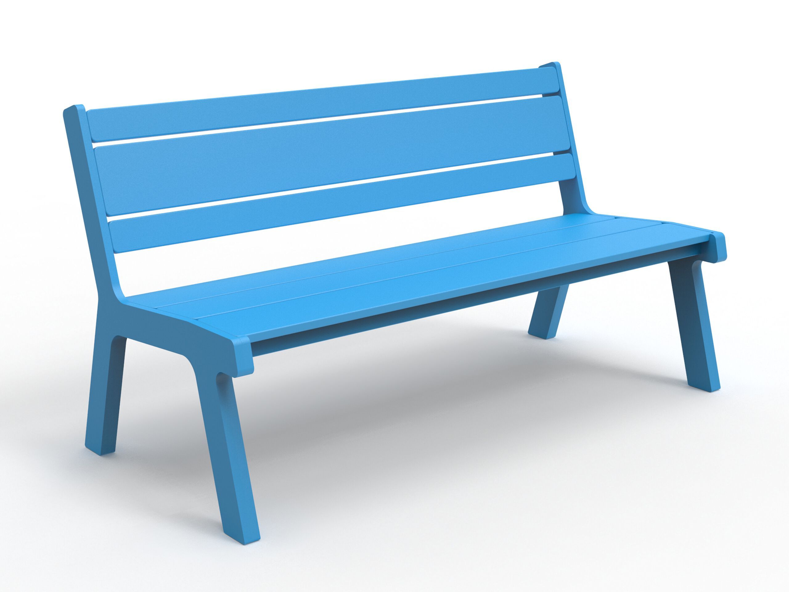 Скамейка из полиэтилена со спинкой Donye MOONLIGHT ARCH-00061342 - Вид №7