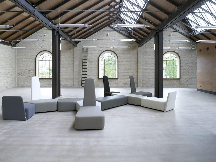 Casamania & Horm Модульный модульный диван со съемным чехлом из ткани или кожи sun-id-1381210 - Вид №9