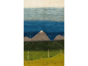 Прямоугольный шерстяной ковер