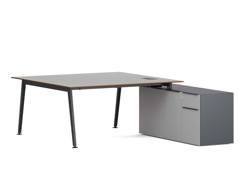 Деревянный угловой стол с ящиками Ersa HANA ARCH-00076909 - Вид №4