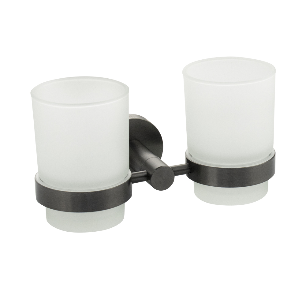 GFmark - Стакан + стакан с креплением к стене, ГРАФИТ, код: 78160 
