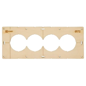 Шаблон для подрозетников EKF d 72 мм 4 поста