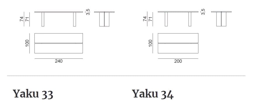 Деревянный прямоугольный стол Gervasoni яку ARCH-00044764 - Вид №16