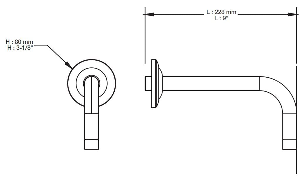 Настенный душ BARIL BRA-0912-13 ARCH-00047592 - Вид №2