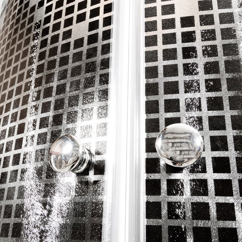 BМ4590 N (без крыши) BLACK Душевая кабина DETO Серия ВМ L 890 N без крыши BLACK - Вид №3