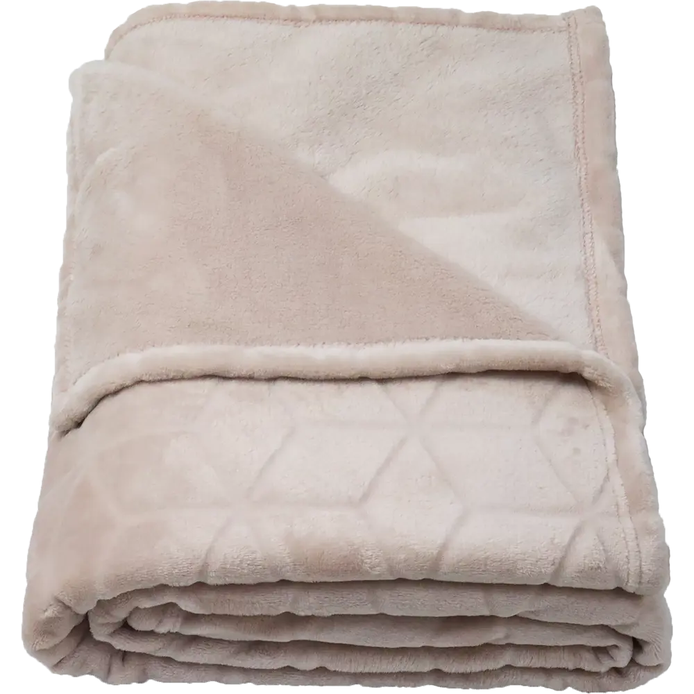 Плед Geometric 180x200 см фланель цвет бежевый Santreyd STLM-2179572 - Вид №2