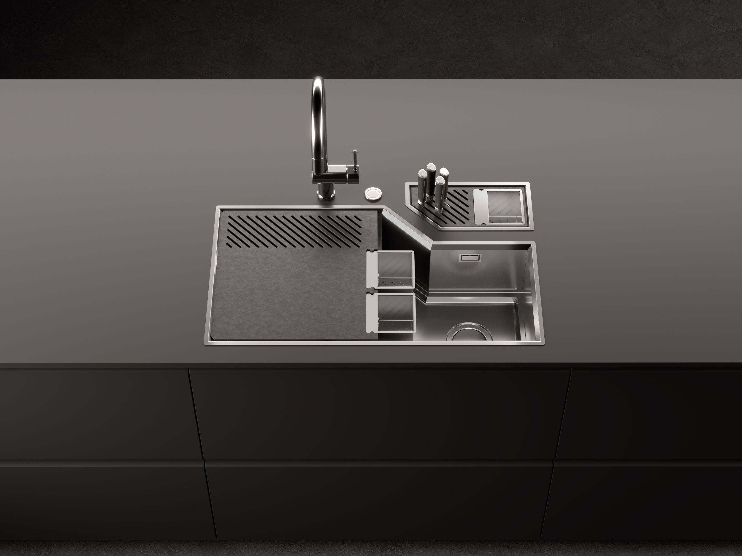 Раковина из нержавеющей стали с подходящим каналом Foster DIADE ARCH-00115732 - Вид №4