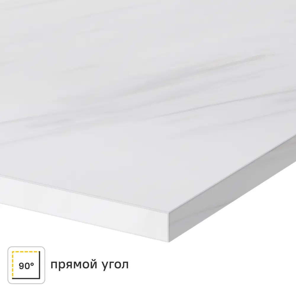 Столешница Неаполитано 120x60x2 см искусственный камень цвет белый Santreyd STLM-2006584