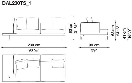 B&B Italia 3-х местный тканевый диван Dock sun-id-1376507 - Вид №10