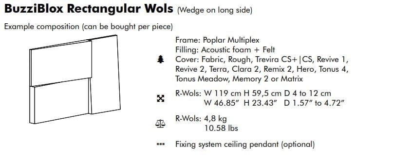 Ткань акустическая панель BuzziSpace BuzziBlox ARCH-00086815 - Вид №18