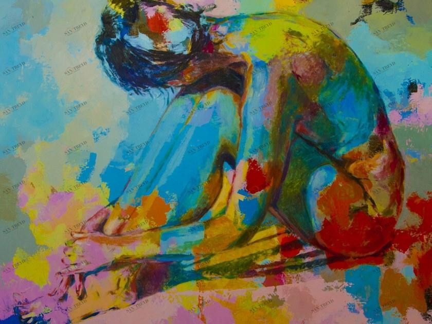 MOMENTI Авторский художественный принт Crazy home paintings Pe-010