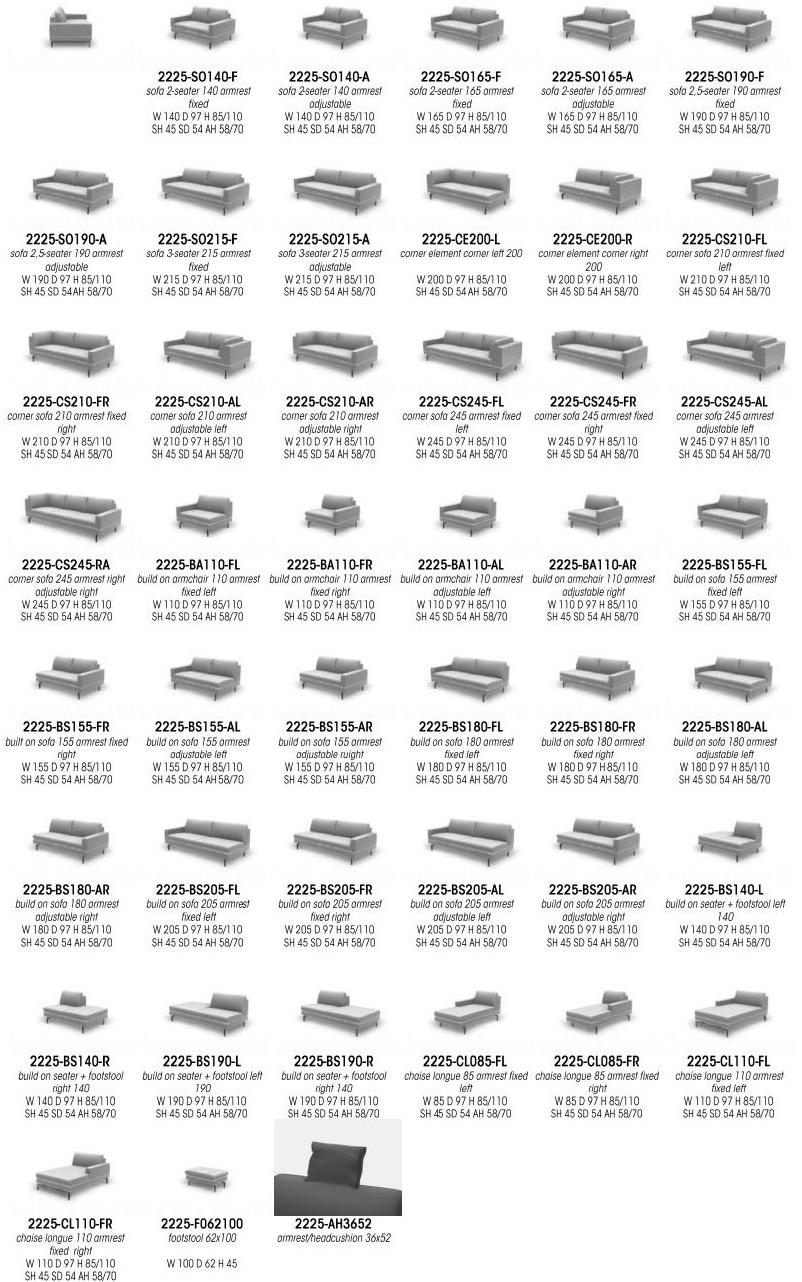 JORI Диван с шезлонгом Tigra open base sun-id-1426475 - Вид №2