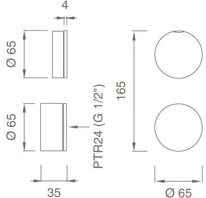 Ceadesign Душевая группа с термостатом Giotto Gio 57 - Вид №1