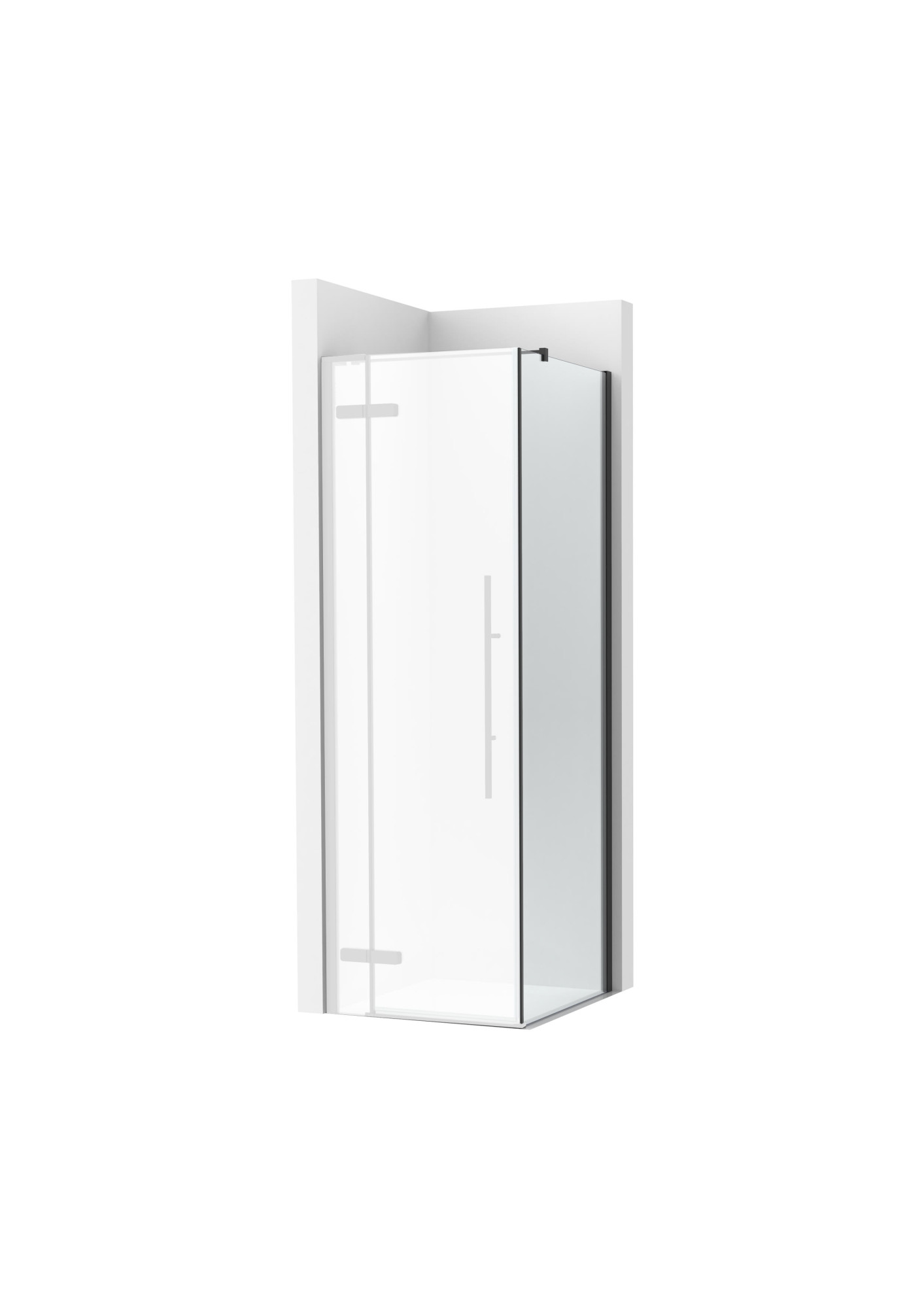 AM34414016M PLF - Душевая панель с 1 поворотной створкой + 1 фиксированная (между двумя стенами с LF) ROCA Brisa