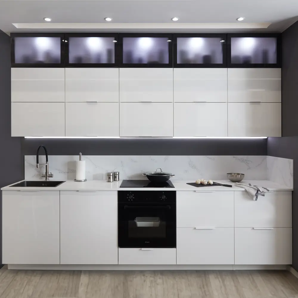 Кухонный карниз Аша 200x4 см KONSENSA ДСП цвет белый Аша белая STLM-2069854 - Вид №10