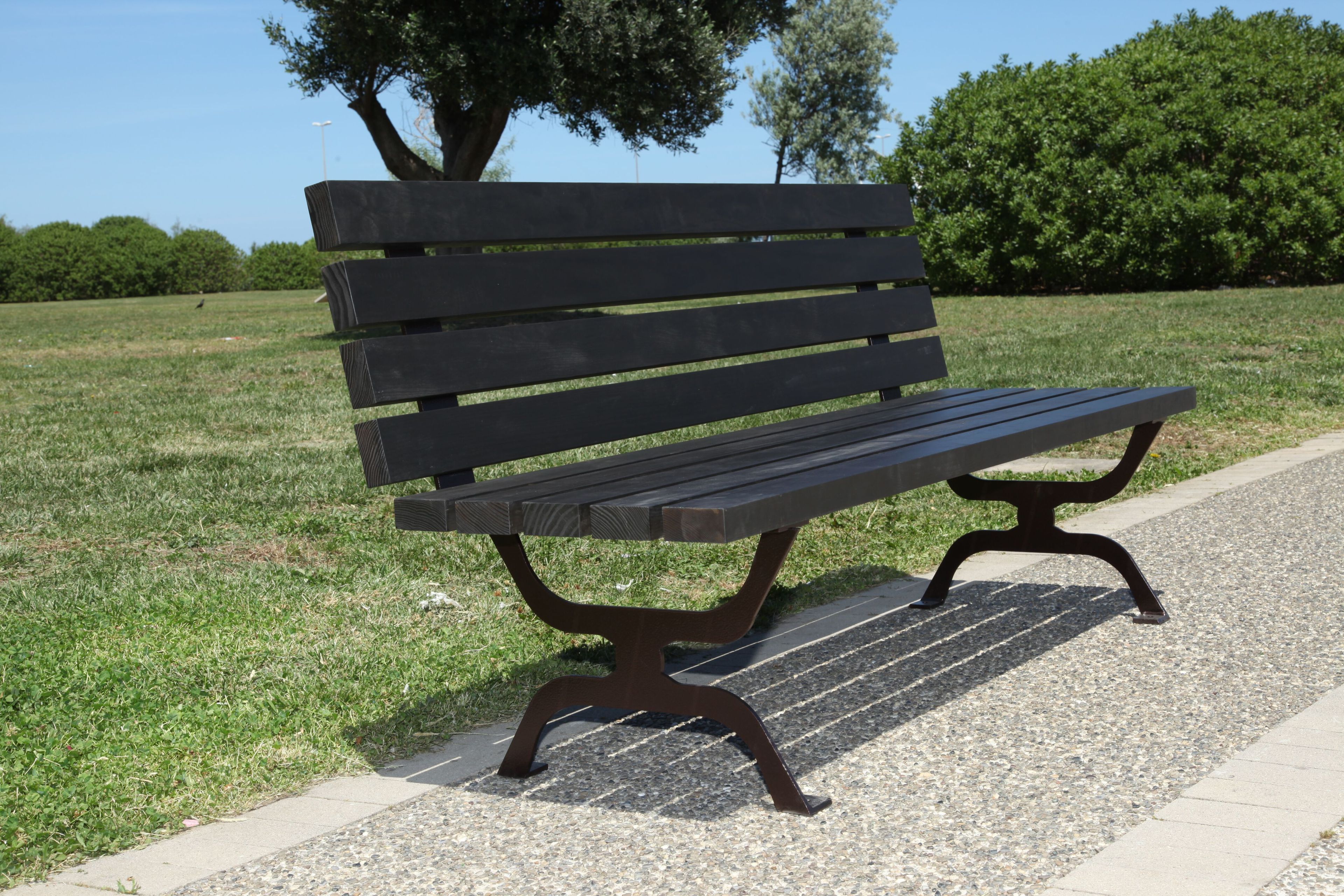 Деревянная скамья со спинкой CITYSì RETRÒ ARCH-00127668 - Вид №2