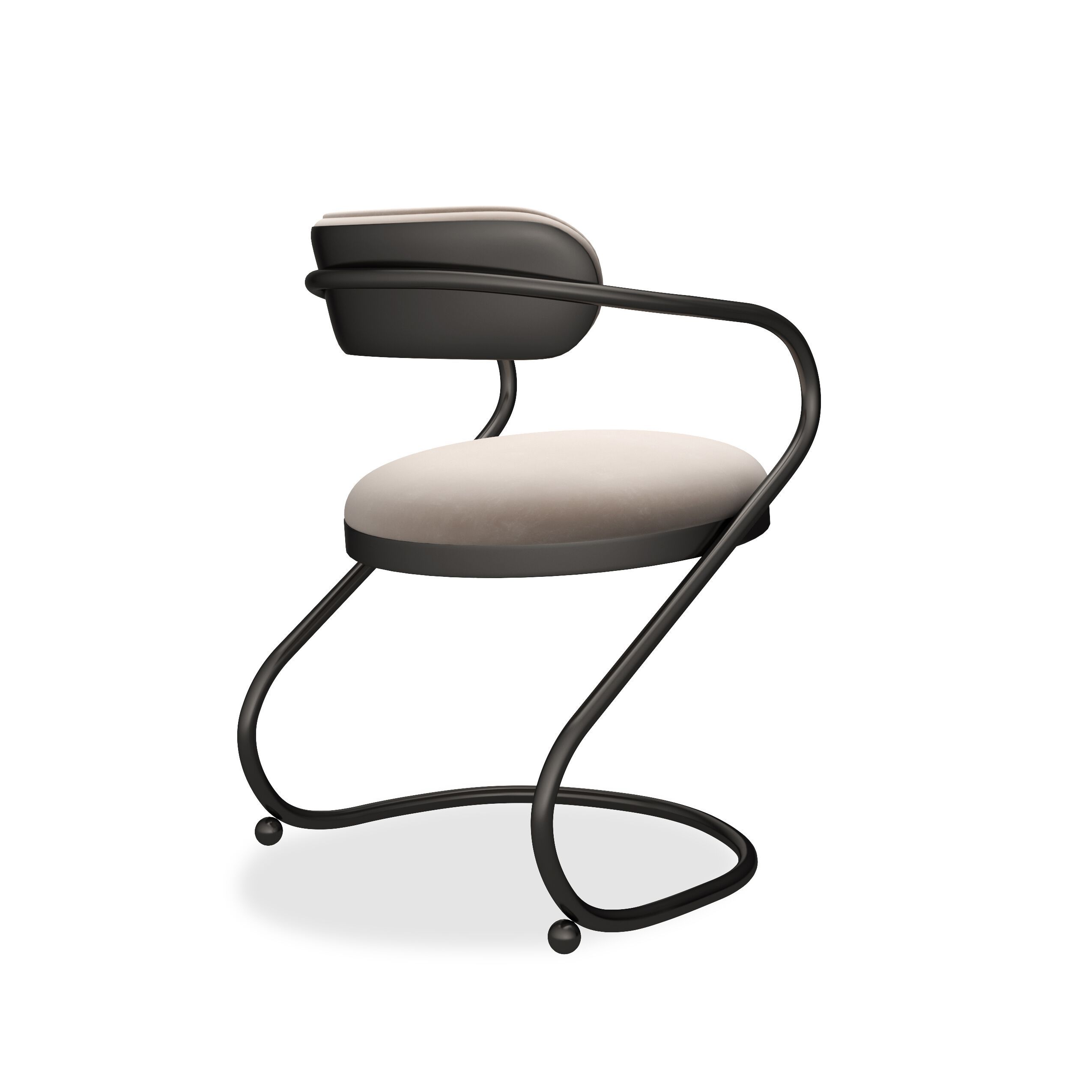 Металлический мягкий стул с открытой спинкой Caracole RETROSPECT ARCH-00103766 - Вид №9