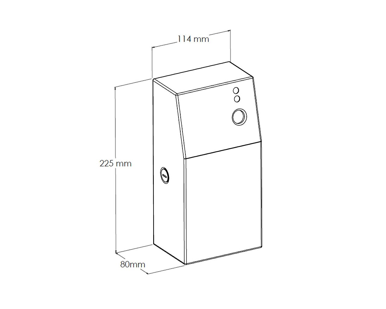 GSM018 Корпус освежителя воздуха STELLA, матовая сталь Merida  - Вид №1