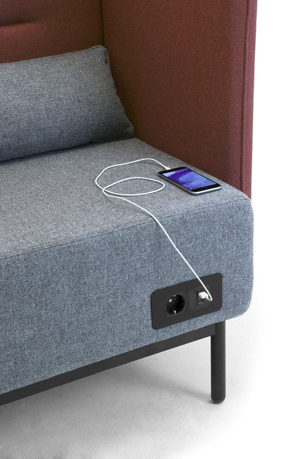 Огнестойкое тканевое кресло с USB-разъемом Leyform Around ARCH-00136047 - Вид №7