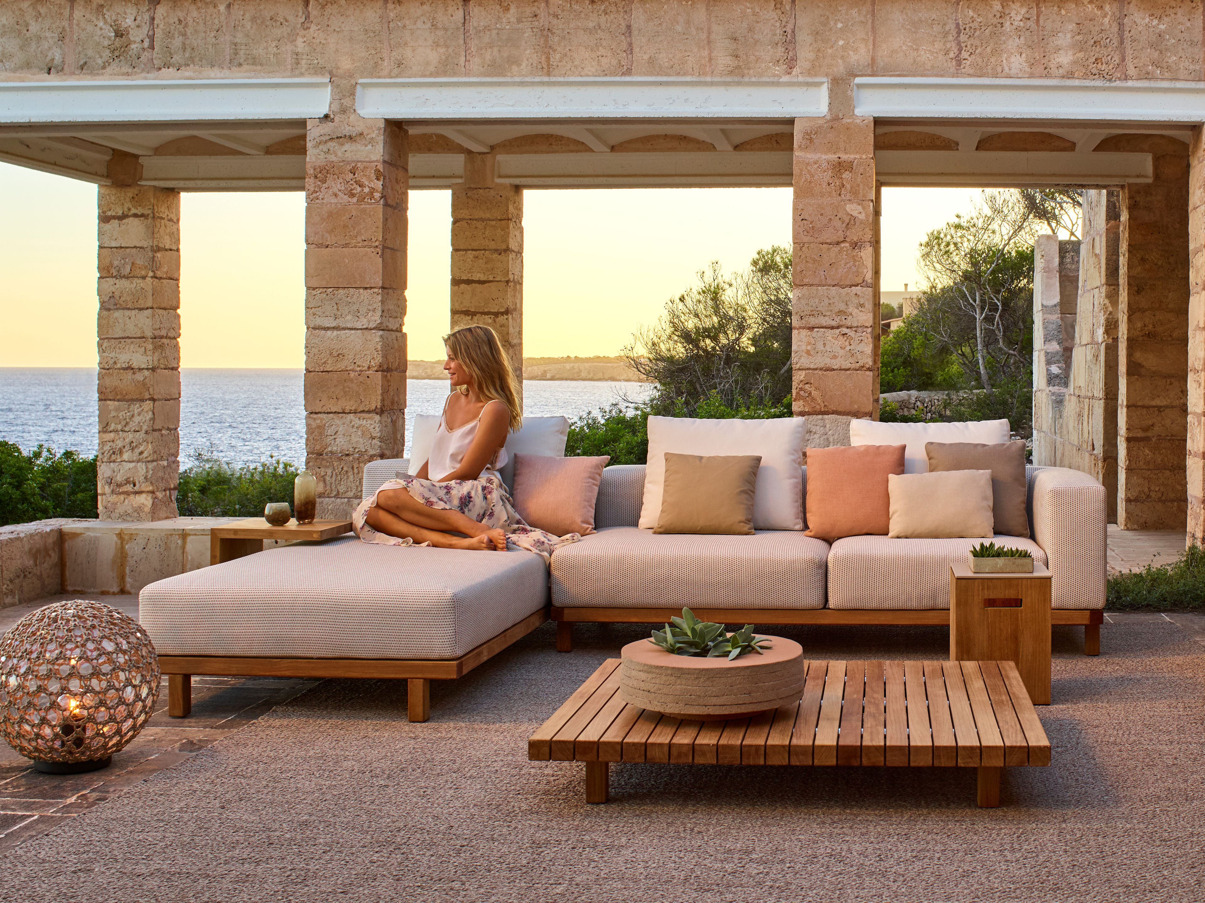 Низкий стол из тикового дерева TRIBÙ Vis à vis ARCH-00040499 - Вид №1