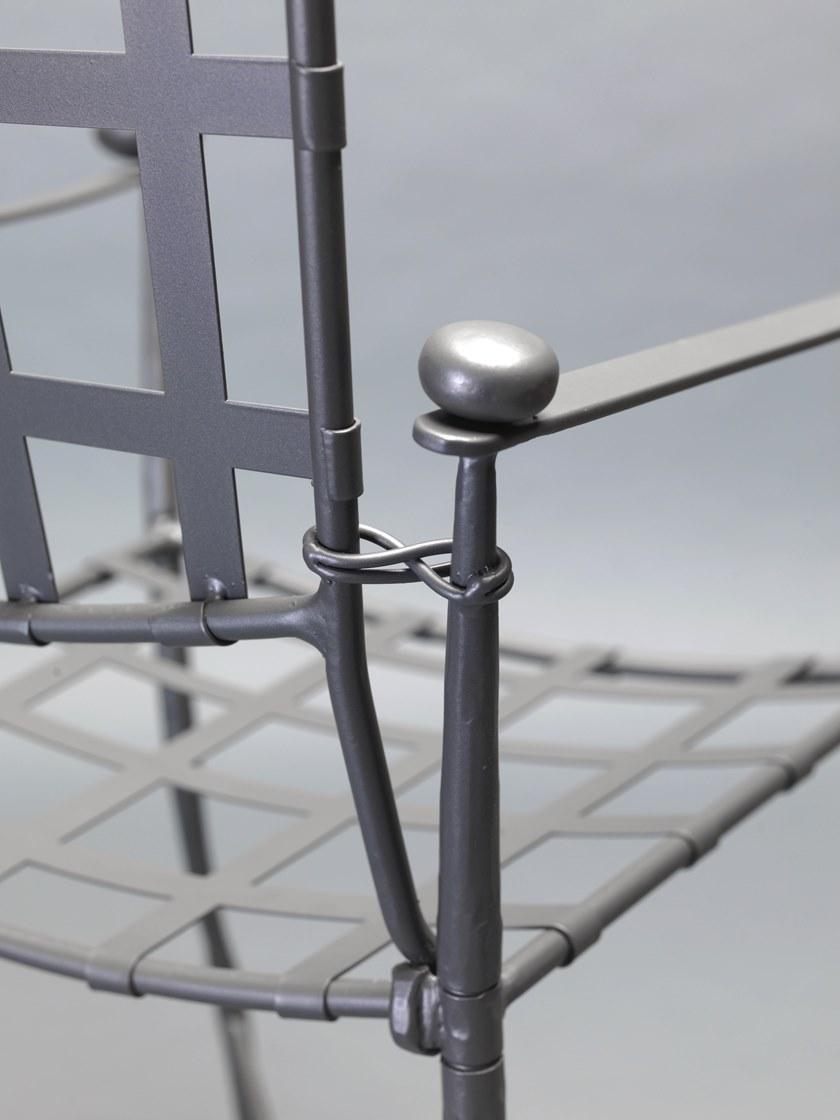 OFFICINACIANI Садовый стул из железа с подлокотниками Intreccio Gf4004ch-a  - Вид №3